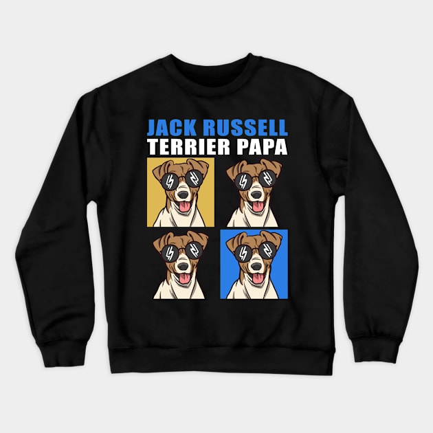 Jack Russell Terrier Dad Dog Owner Crewneck Sweatshirt by Streetwear KKS